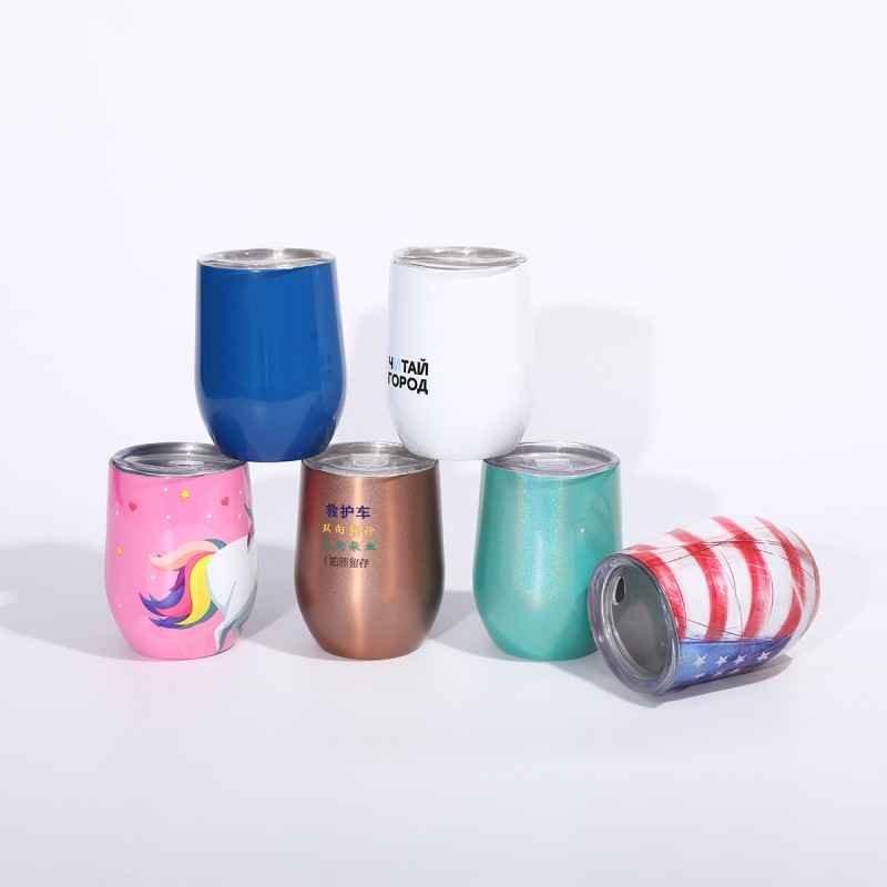 Mukautettu 3D Full Wrap Print Insulated Wine Tumbler
